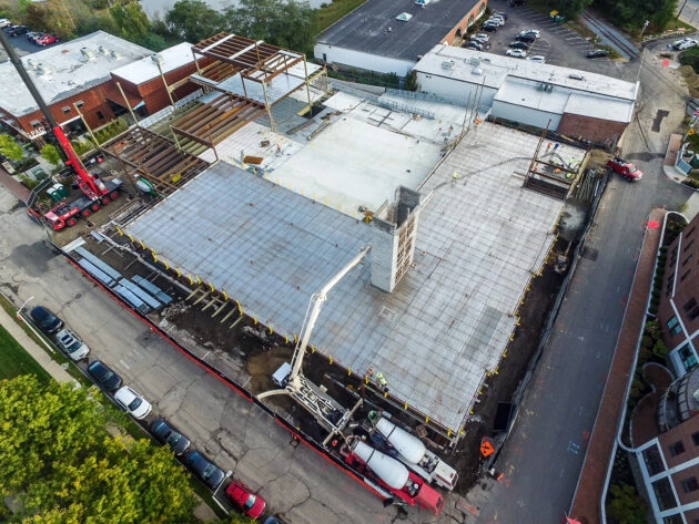 Commercial Site & Construction Project - Concrete flatwork by Dex by Terra in Massachusetts.